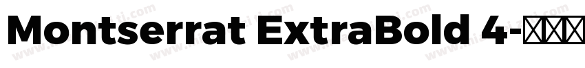Montserrat ExtraBold 4字体转换